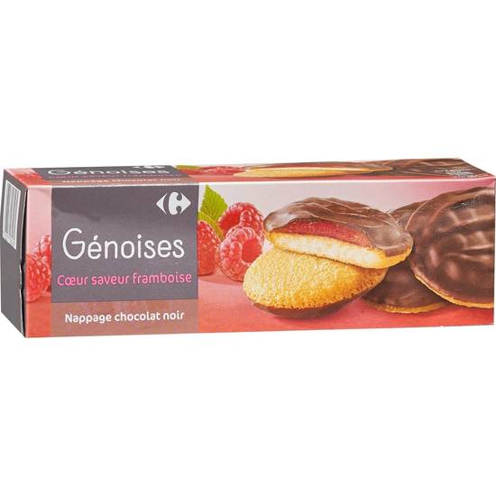 Carrefour - Biscuits framboise chocolat noir