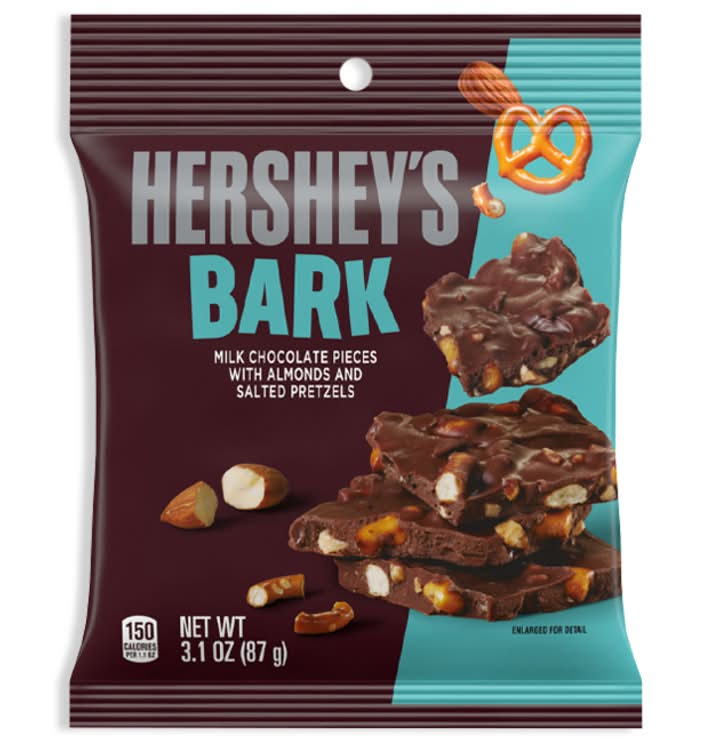 Hershey's Bark Milk Chocolate Almond Pretzel 3.1oz