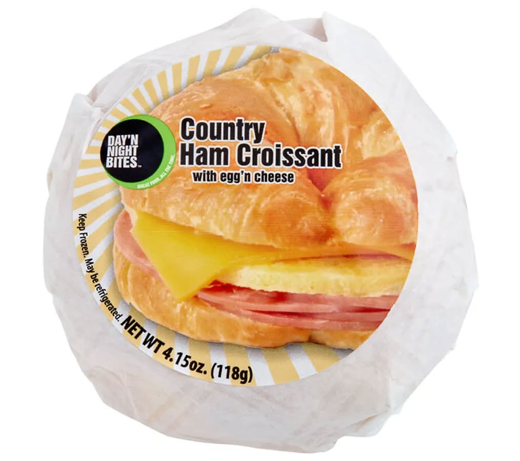 Day N Night Bites Country Ham Croissant with Egg Cheese