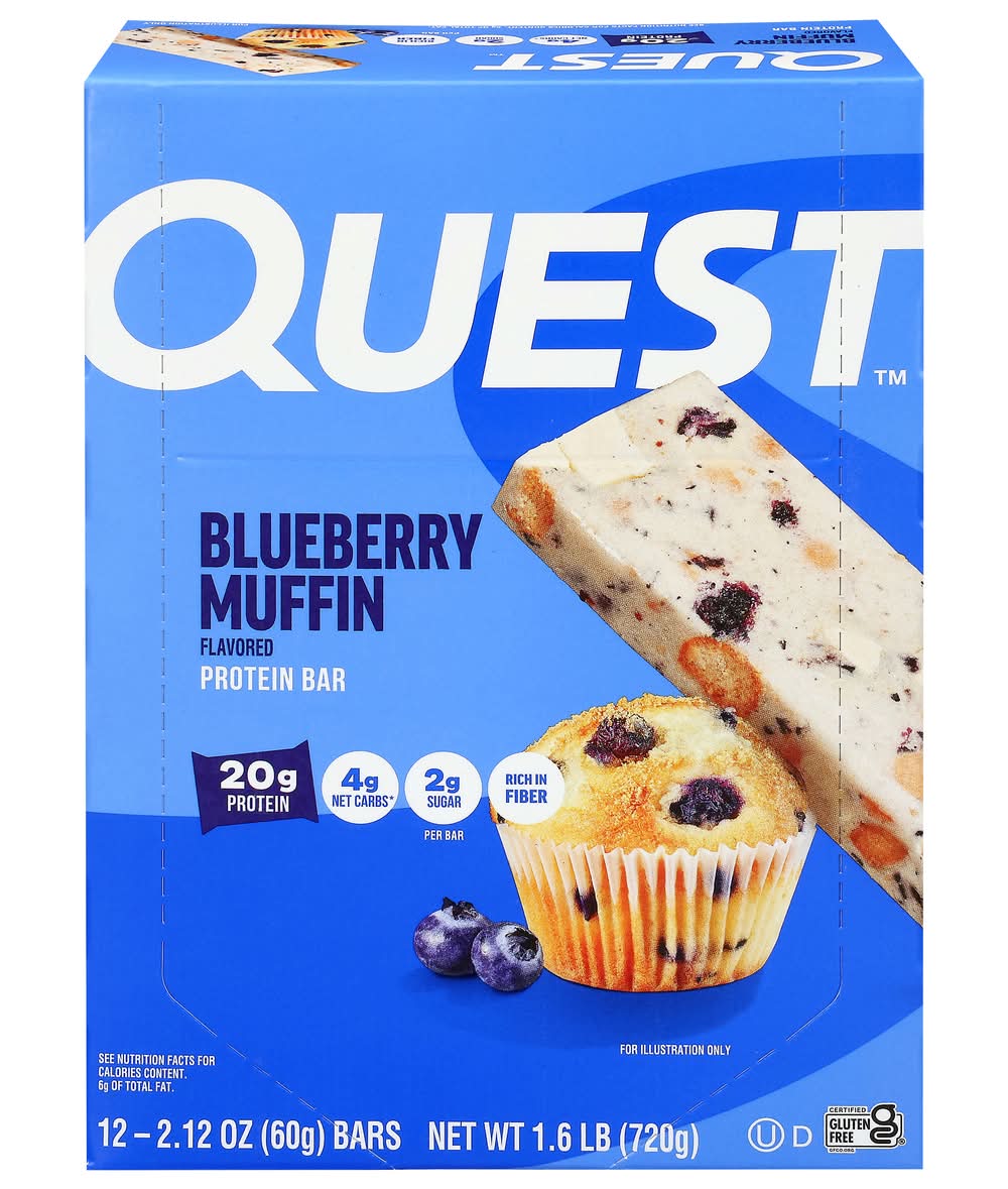 Quest Blueberry Muffin Flavor Protein Bar (1.6 lbs)