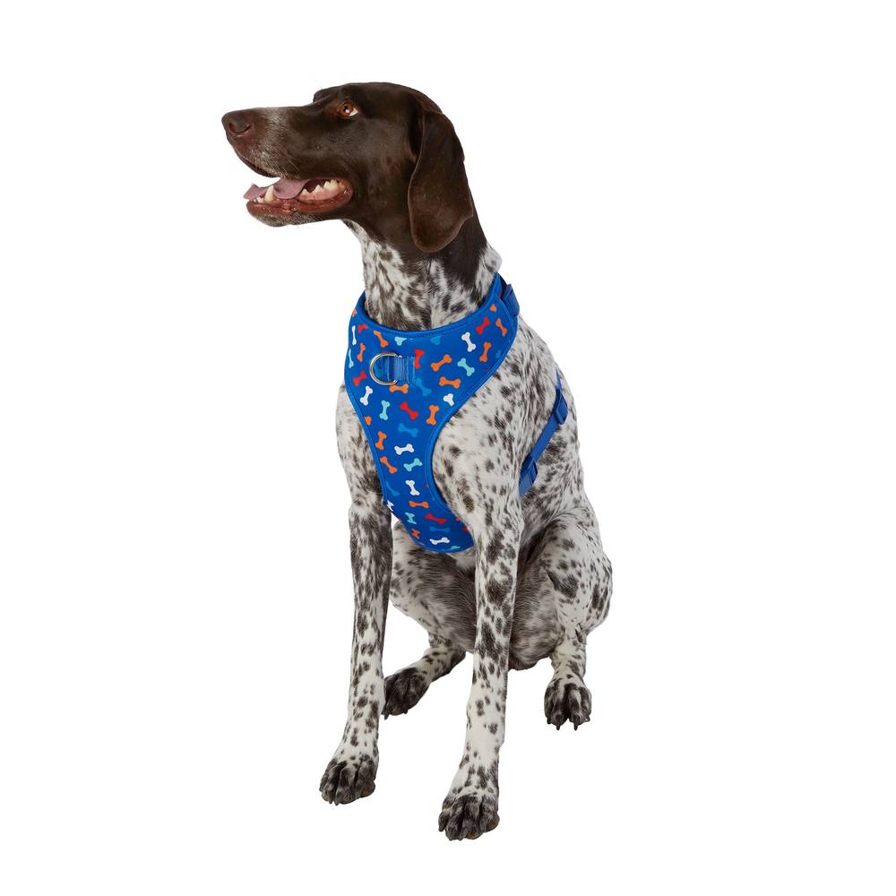 Top Paw® Blue Bones Dog Harness (Color: Blue, Size: Large)