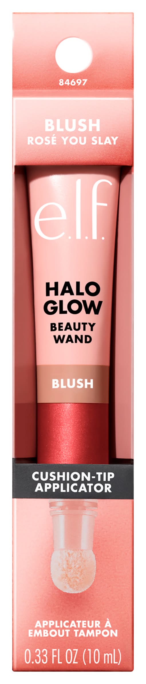 e.l.f. Halo Glow Blush Beauty Wand Tip Applicator, Rosé You Slay (0.33 fl oz)