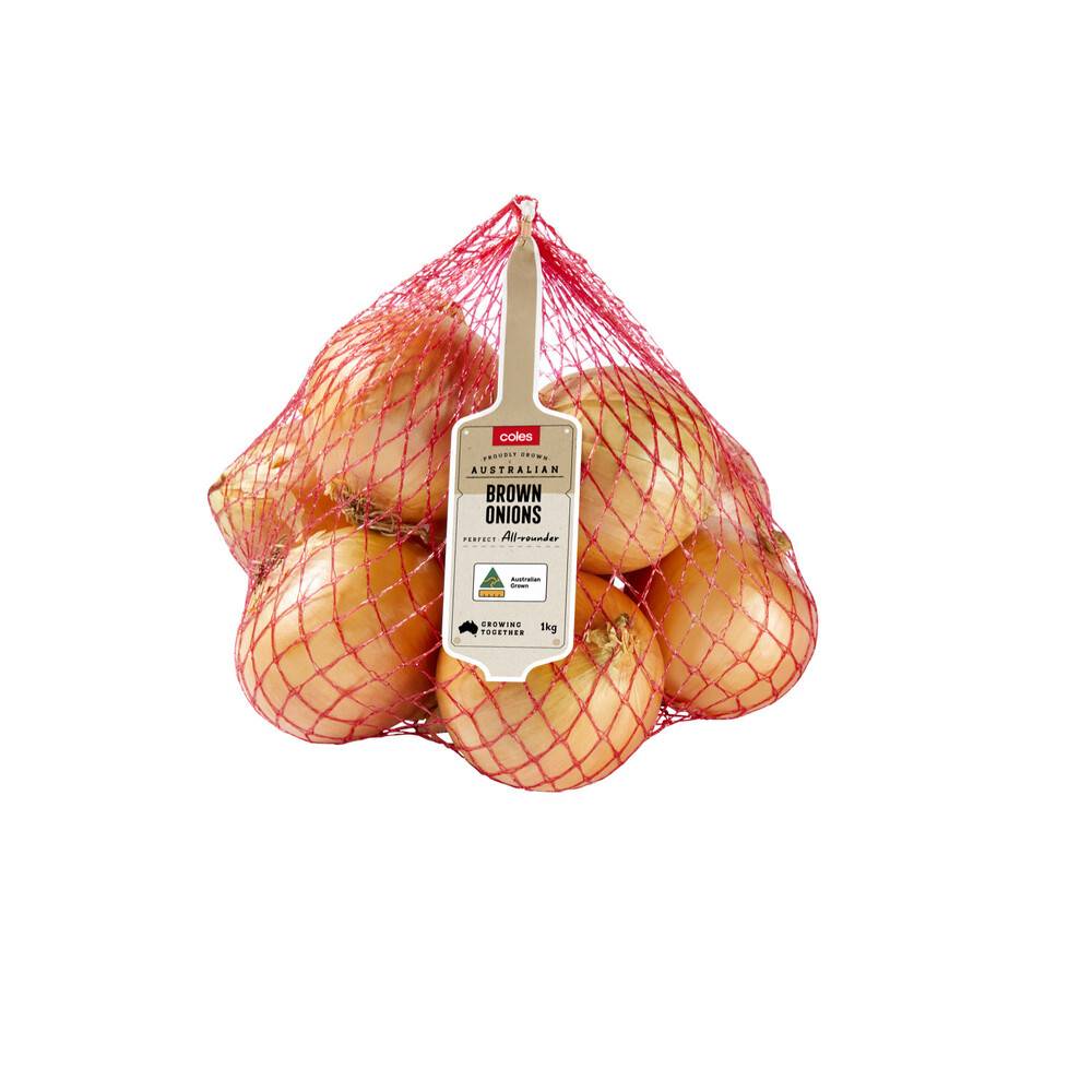 Coles Brown Onions 1kg