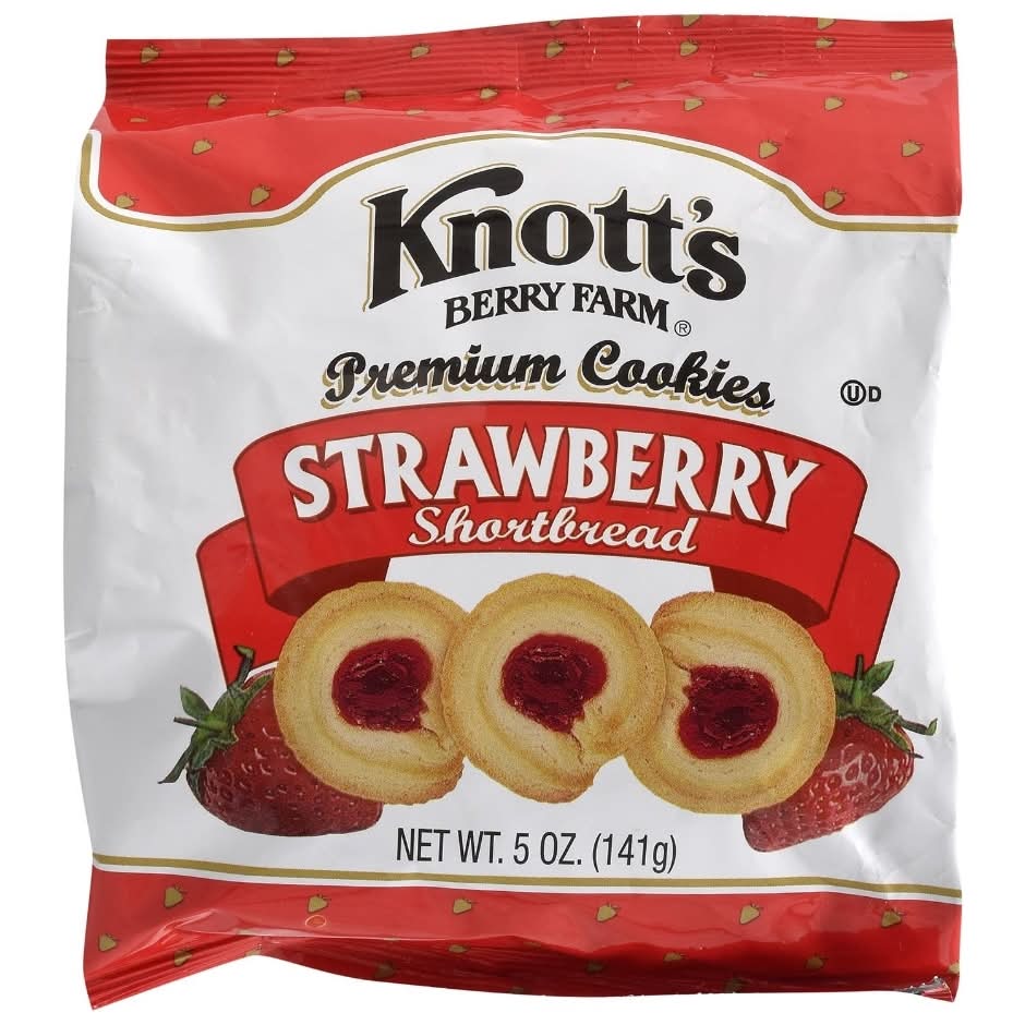 Knott's Berry Farm Shortbread Cookies, Strawberry (5 oz)
