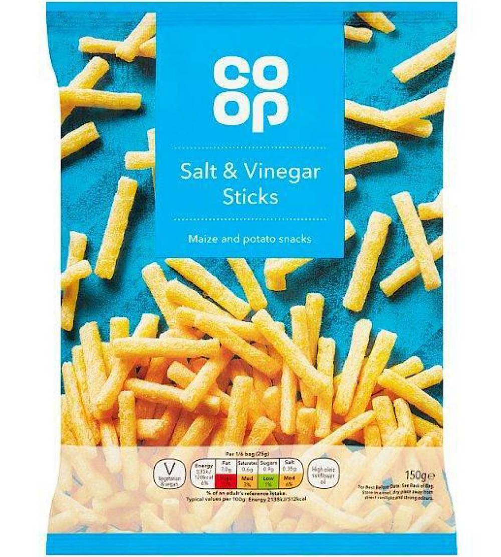 Co-op Salt & Vinegar Sticks 150g
