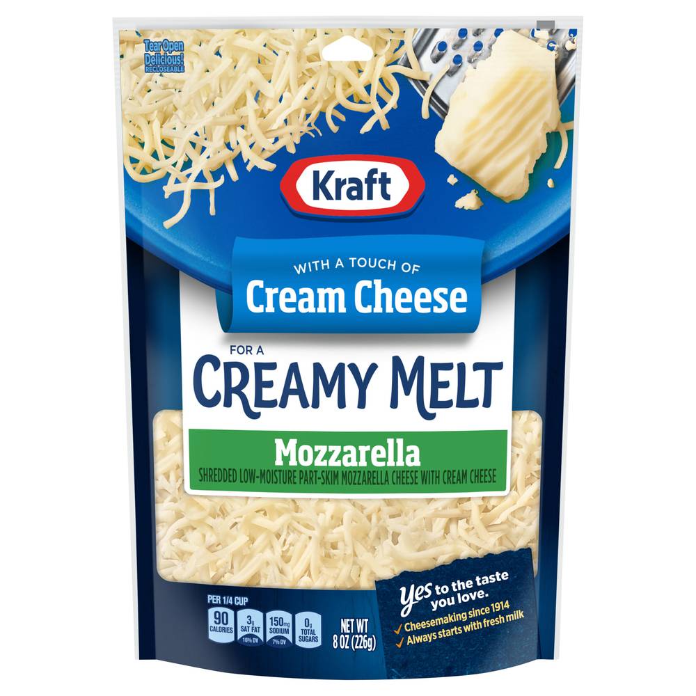 Kraft Creamy Melt Mozzarella Cheese (8 oz)