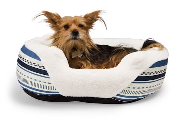 EveryYay Essentials Cuddler Pet Bed 23 in, Small, Navy Blue