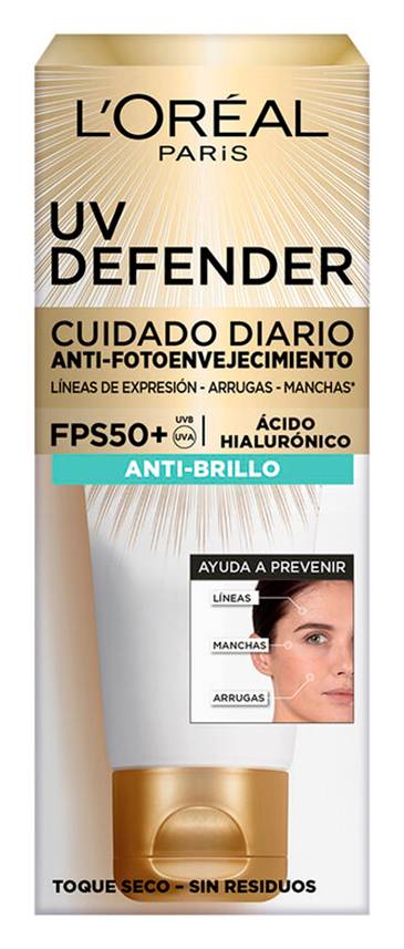 L'Oréal · Uv defender cuidado diaria anti-fotoenvejecimiento (40 g)