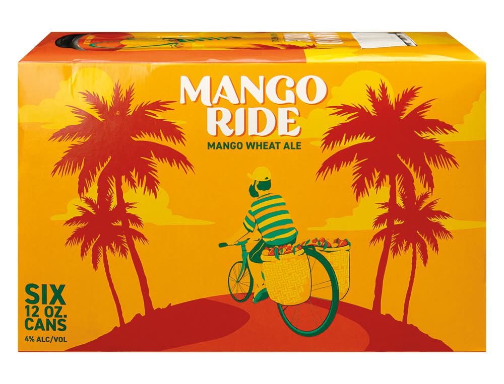 Mango Ride Ale Cans, Mango Wheat (6 x 12 fl oz)