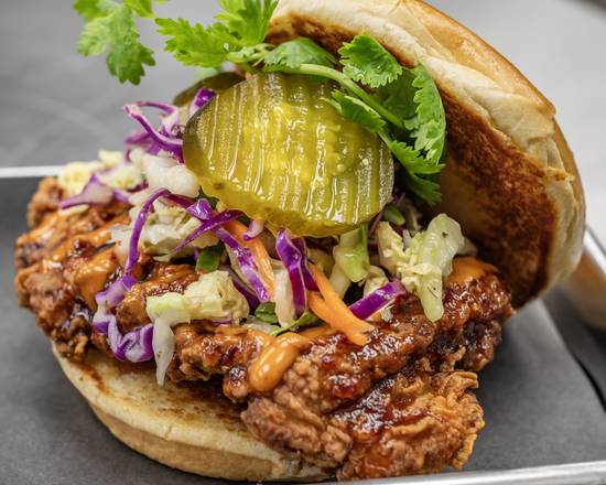 Chipotle Honey Butter Fried Chicken Sammie