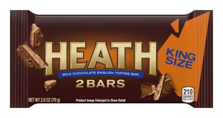 Heath Milk Chocolate English Toffee King Size Candy Bar 2.8oz