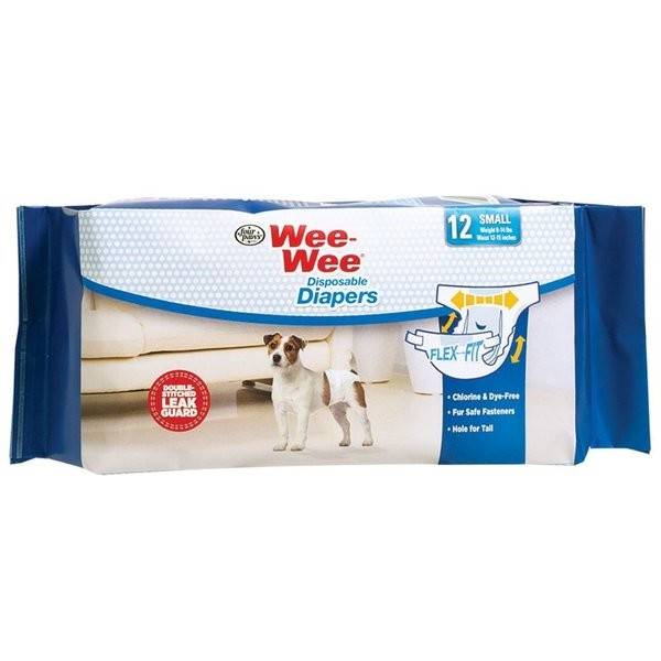 Wee-Wee Disposable Doggie Diapers, Small