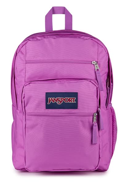 Jansport Big Student Backpack With 15" Laptop Pocket, 90% Recycled, Digital Fuchsia