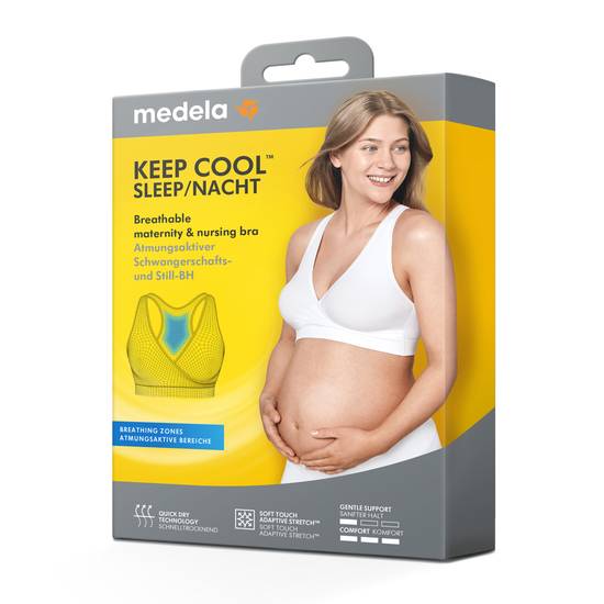 Medela Keep Cool Sleep Maternity & Nursing Bra (xl/black