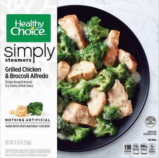 Healthy Choice Simply Steamers Grilled Chicken & Broccoli Alfredo