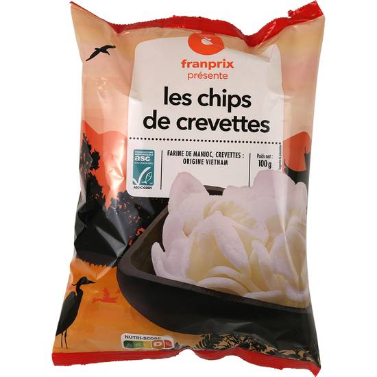 Chips de crevettes franprix 100g