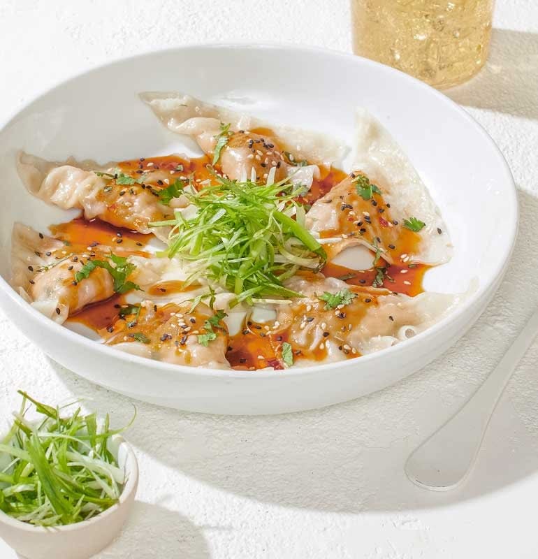 SZECHWAN CHICKEN DUMPLINGS