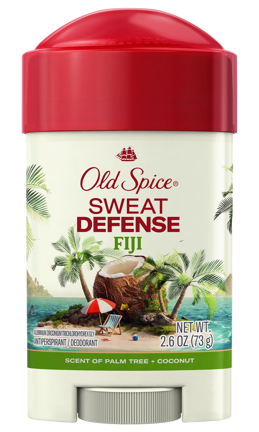 Old Spice Sweat Defense Soft Solid Antiperspirant Deodorant, Fiji (2.6 oz)