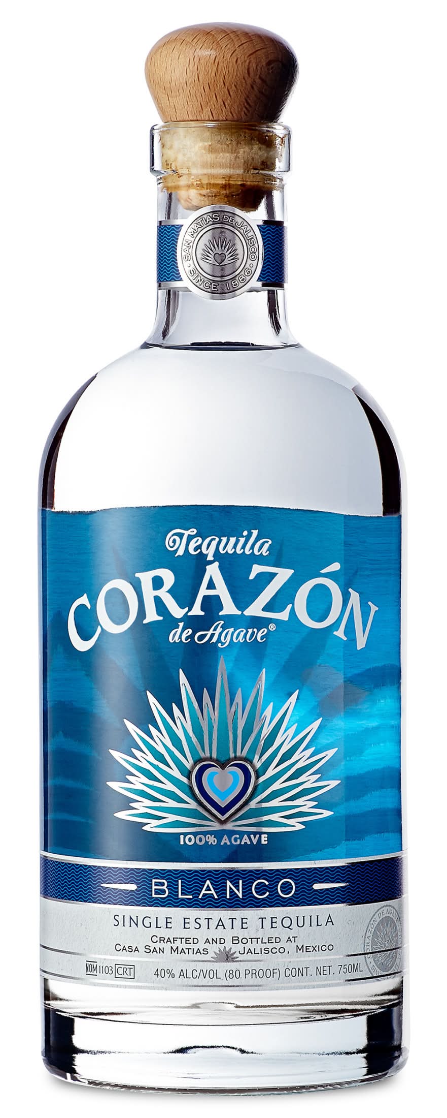 Corazón Blanco Single Estate Tequila (750 ml)