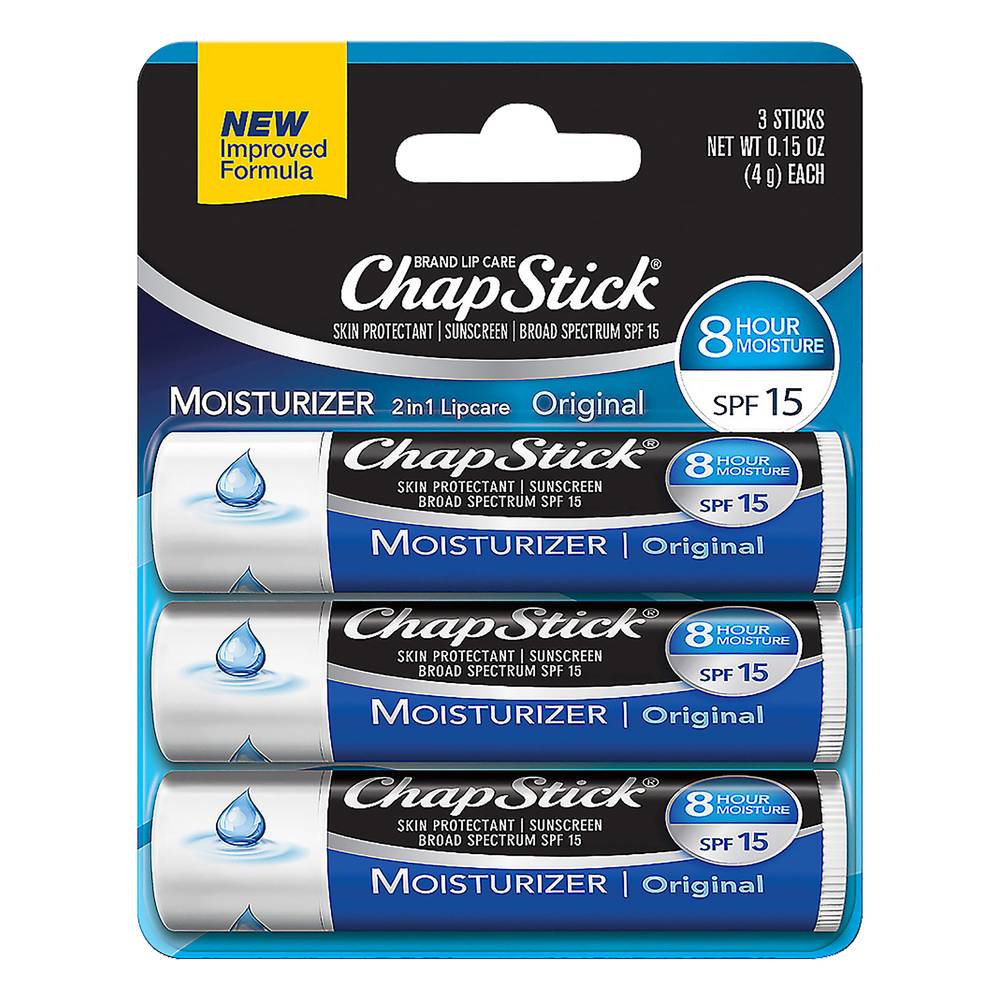 ChapStick Original Moisturizer Sticks Lip Balm (0.45 oz)