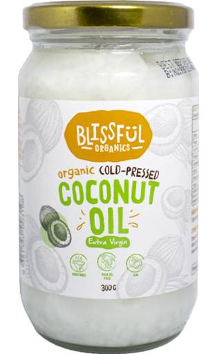 Blissful Organics Cold-Pressed Coconut Oil (300g)