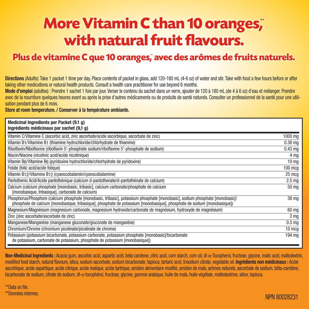 Emergen-C Vitamin C 1000 mg Sachets (30 ct)