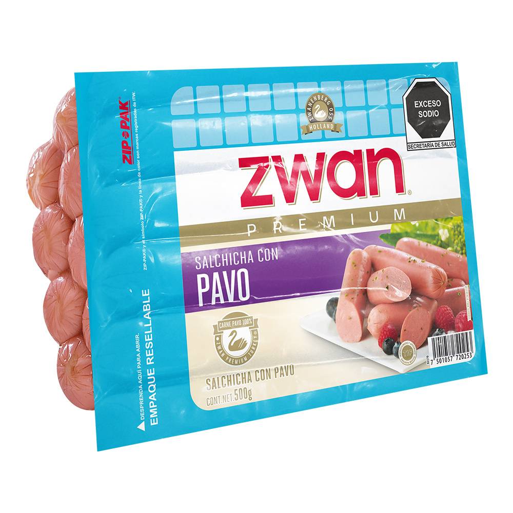 Zwan salchichas de pavo