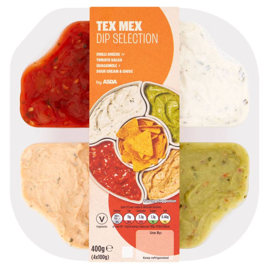 ASDA Tex Mex Dip Selection 400G