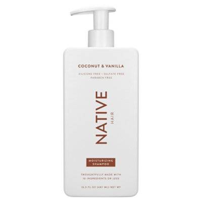 Native Shampoo Coconut Vanilla Moisturiz - 16.5 Oz