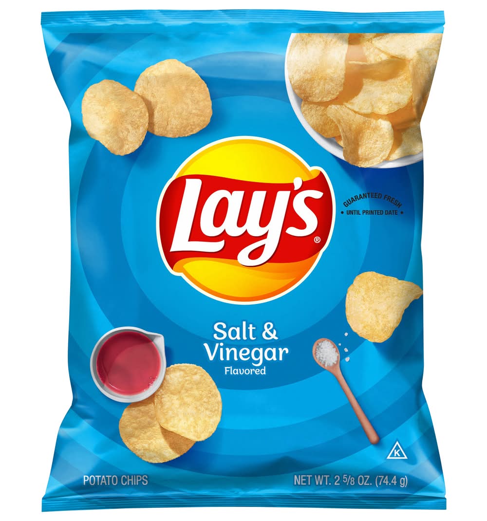 Lay's Potato Chips, Salt & Vinegar (2.62 oz)