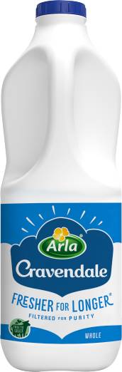 Cravendale Arla Filtered Fresh Whole Milk (2L)