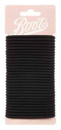 Boots Black, Standard Ponybands (30 pack)