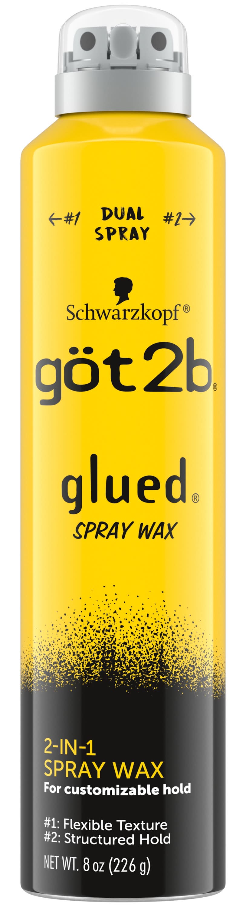 got2b Glued Spray Wax With 2-in-1 Dual Nozzle (8 oz)