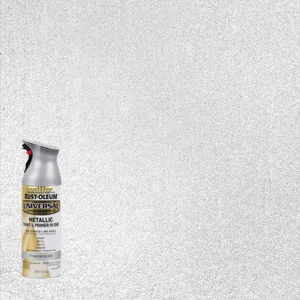 Rust-Oleum Universal Metallic Paint & Primer in One Spray Paint (titanium silver)