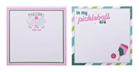 Assorted Pickleball Sticky Note Pad, 1Pc. By Fab Finds