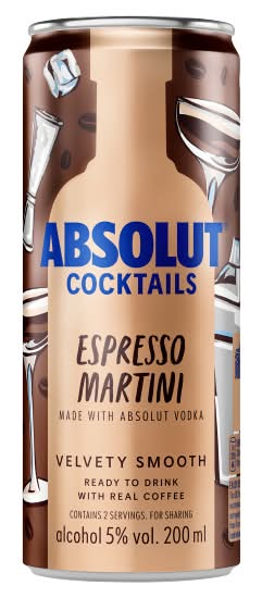 Absolut Coffee, Cocktails Espresso Martini (200ml)