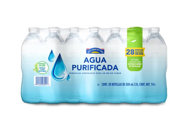 Hcf agua purificada mineralizada (28 pack, 500 ml)