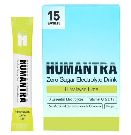Humantra Himalayan Lime, Zero Sugar Electrolyte Powder Sachets (15 pack)