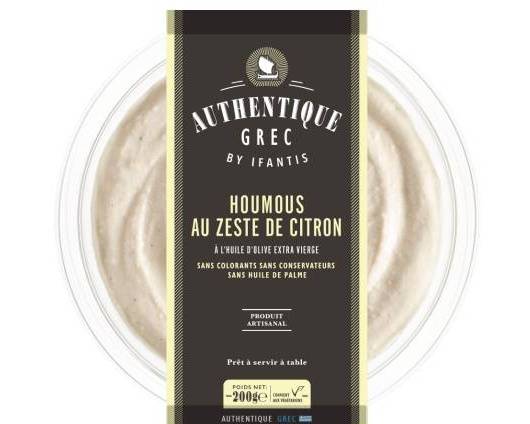 Houmous au Zeste de Citron 200g - Authentique Grec