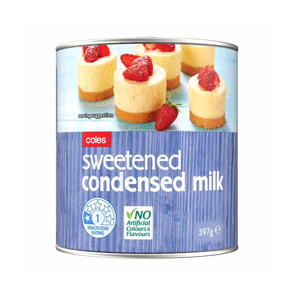 Coles Sweetened Condensed Milk 397g