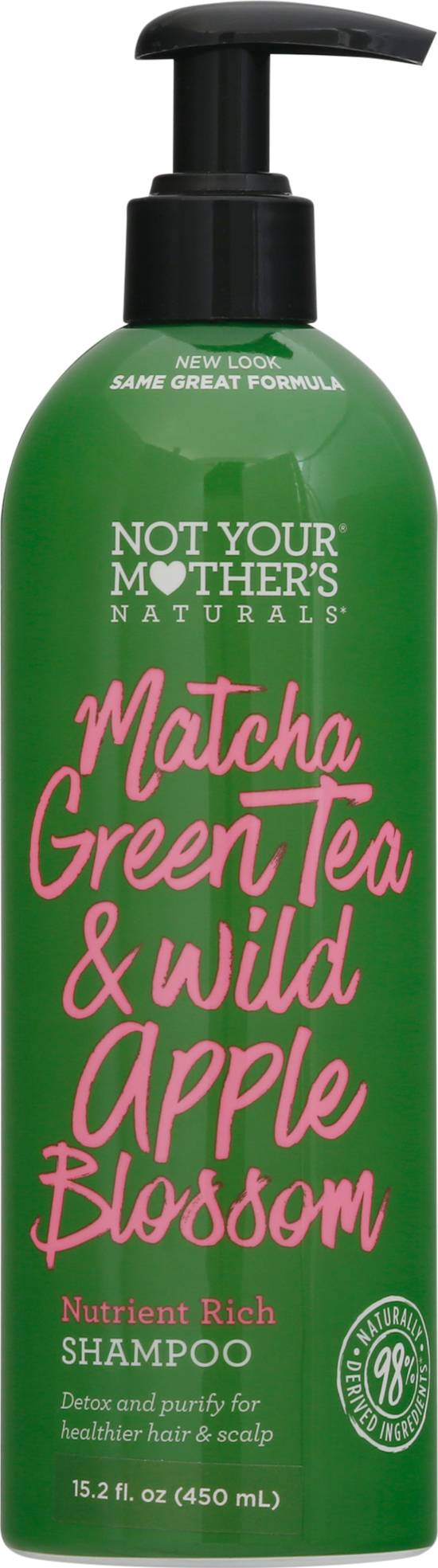 Not Your Mother's Naturals Nutrient Rich Matcha Green Tea & Wild Apple Blossom Shampoo Bottle