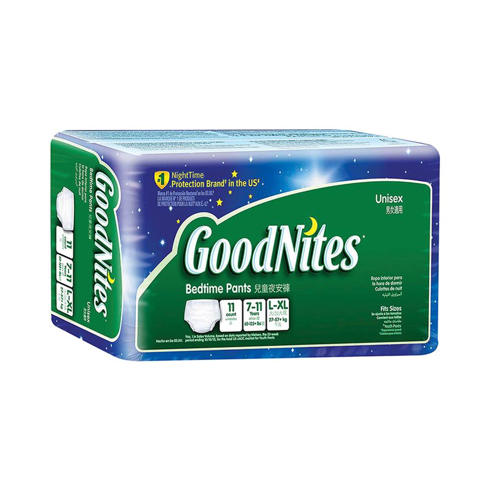 GoodNites ropa interior desechable (11 un)(l/xl)