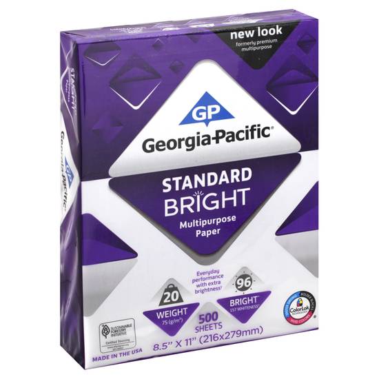 Georgia-Pacific Standard Bright Multipurpose Paper (8.5 x 11 inch/white)