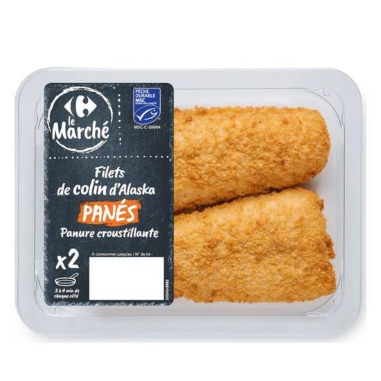 Carrefour Le Marché - Filets de colin d'alaska msc panés