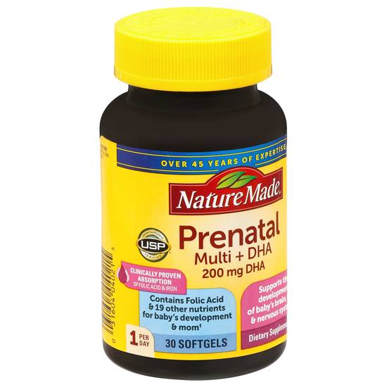 Nature Made Prenatal 200 mg Softgels (30 ct)
