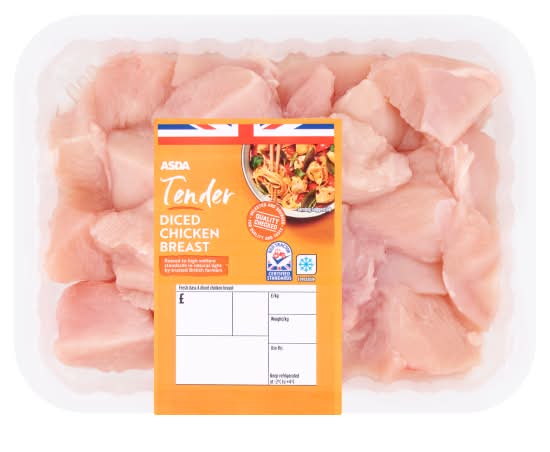 ASDA Tender Diced Chicken Breast (650g)
