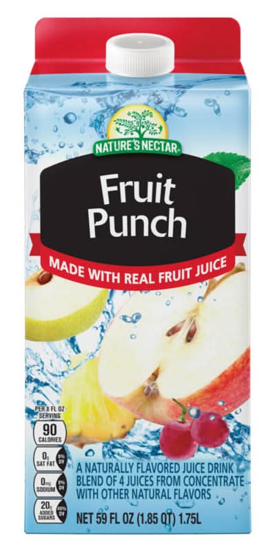 Nature's Nectar Flavored Juice Drink, Fruit Punch (59 fl oz)