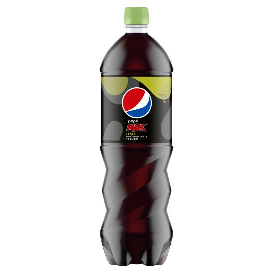 Pepsi Max Lime No Sugar Cola Bottle 1.25L