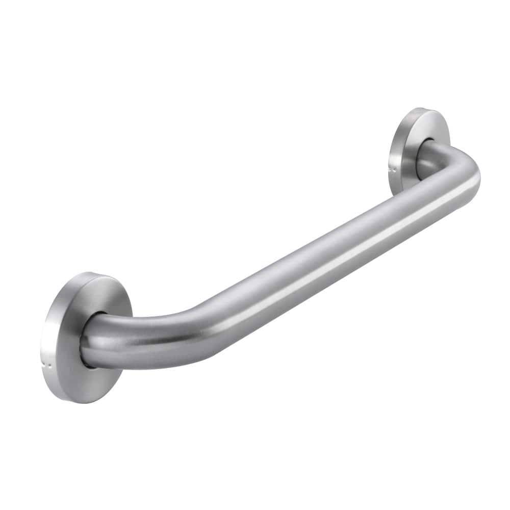 Glacier Bay Ada Compliant Grab Bar in Brushed Stainless Steel, 18 In. X 3.1 In