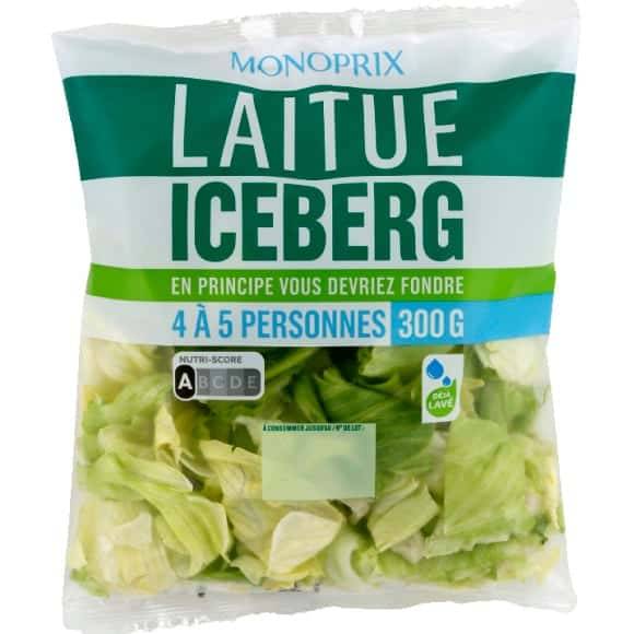 Monoprix Laitue Iceberg Le Sachet De 300G